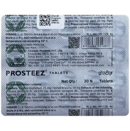 prosteez tablet 20's